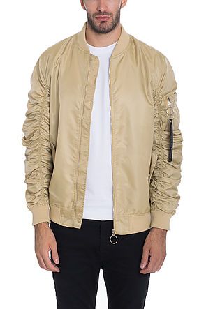polyester bomber jacket