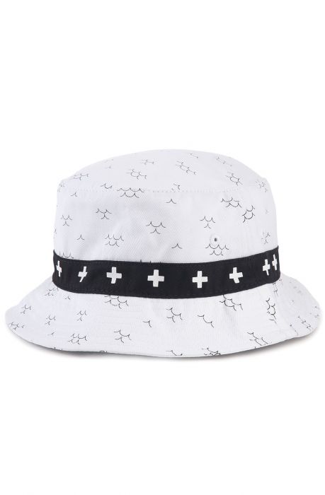 The Ocean Current Bucket Hat in White