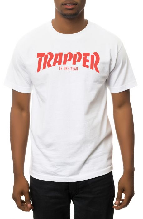 Fresh Talent The Trapper Of The Year Tee In White Sv Trapper Tee Wht Plndr 9079