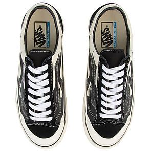 Vans style 36 sf flame outlet black & white skate shoes