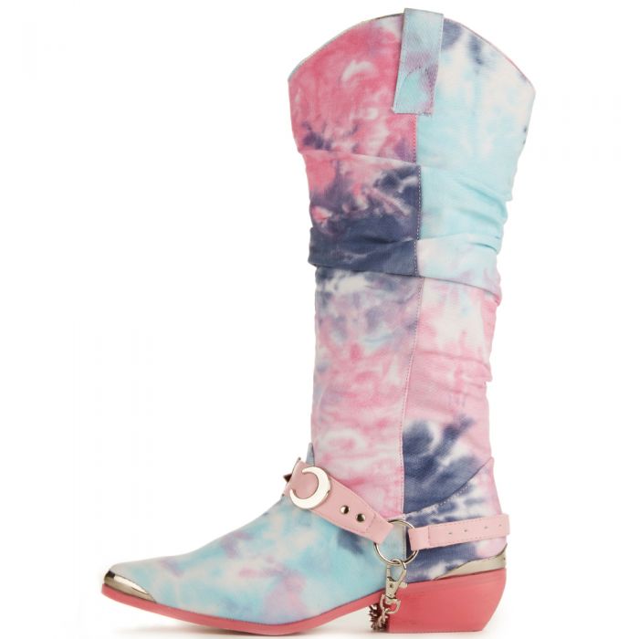 Y.R.U. for Women: Death Proof Tie Dye Cowboy Boots