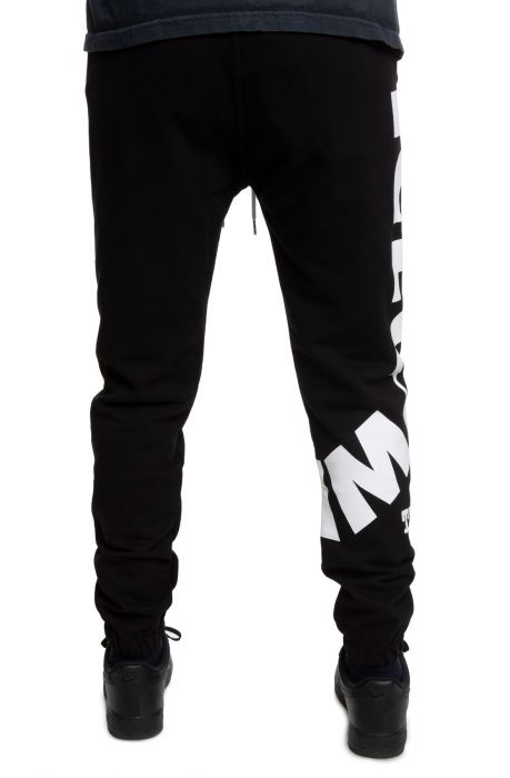 sweatpants black and white