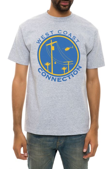 The West Coast Connection Tee in Heather Grey