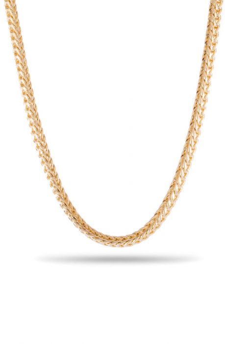 The 4mm 14K Yellow Gold Plated Franco Chain 26