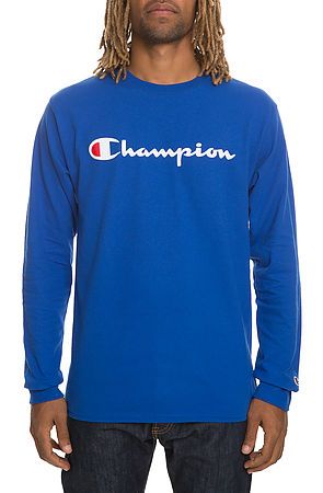 long sleeve champion shirt blue