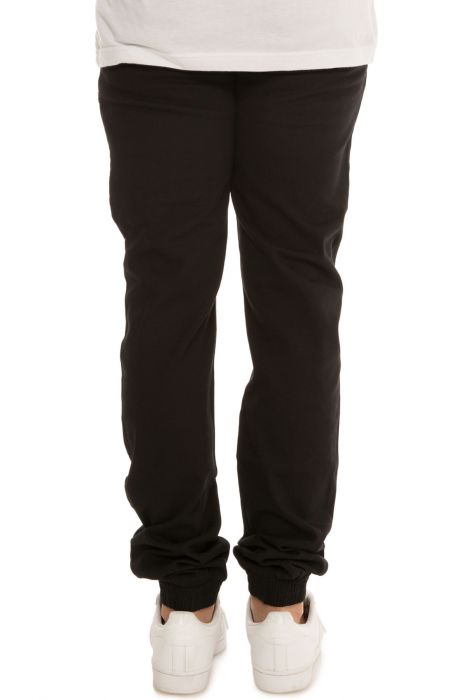 The Bryne Jogger in Black Twill