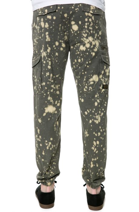 The Splashed Siler Cargo Jogger Pants in Army