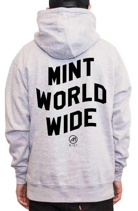 The Mint Wavy Pullover Hoodie in Athletic Grey