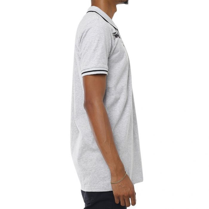 The Memorial Embroidered Polo Shirt in Grey