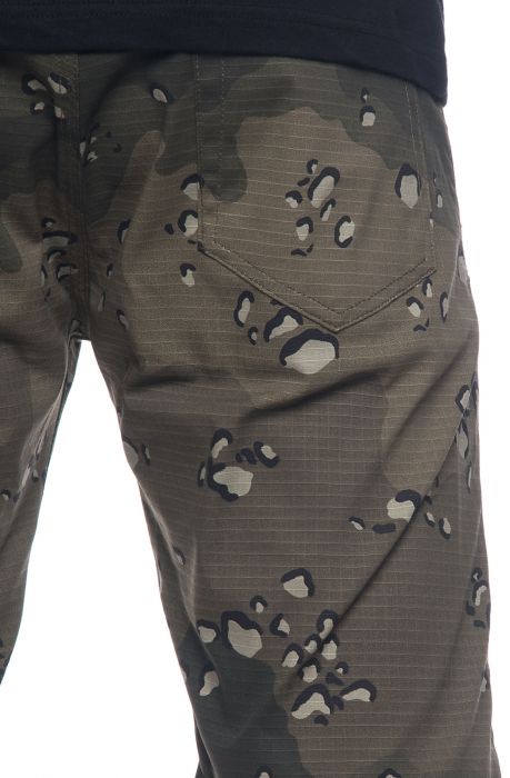 The 5-Pocket Camo Ripstop Shorts in Desert Storm