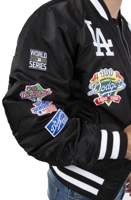 New Era Caps Padres Reversible Alpha Bomber Jacket Black