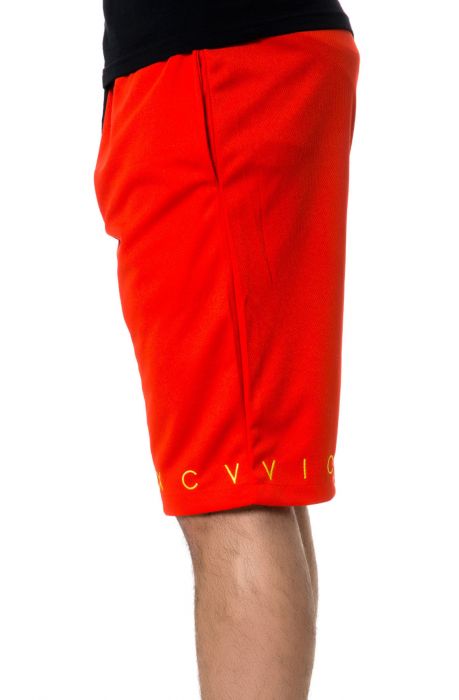 The Plus Time Shorts in Red