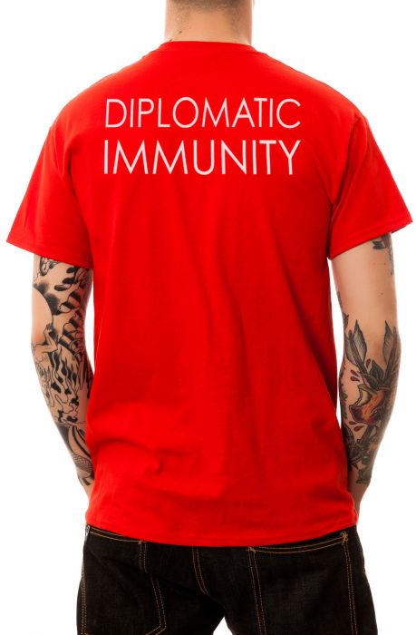 The Diplomatic Immunity Tee in Red