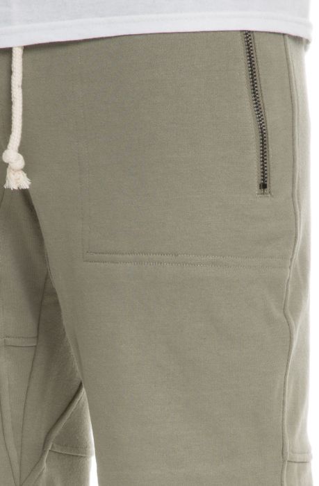 The Laurencio Fleece shorts in Olive