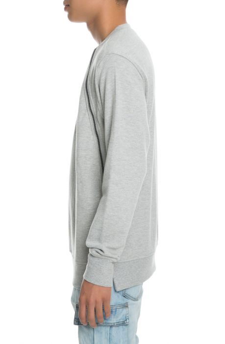 The Stealth Crewneck Sweater in Heather Grey