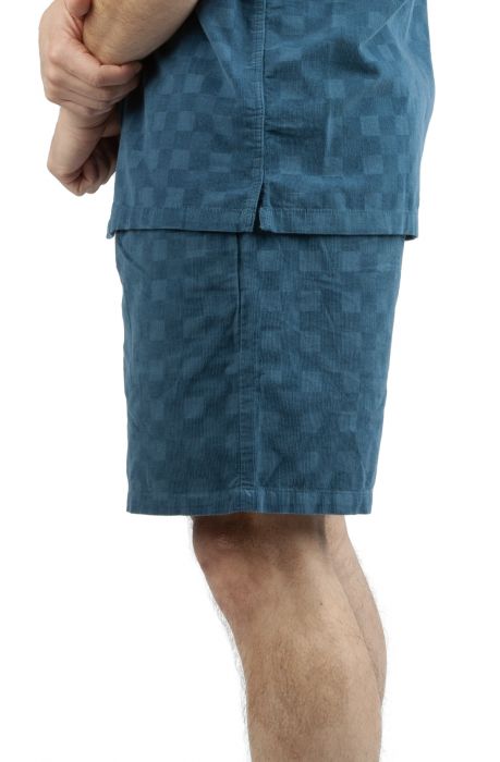 Billionaire Boys Club Blue Printed Denim Shorts - Indigo