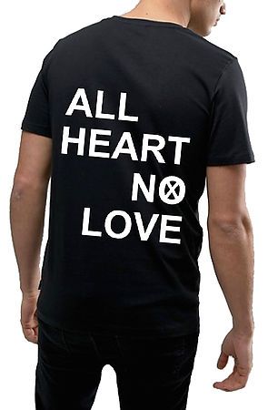 All Heart No Love T-Shirt in Black