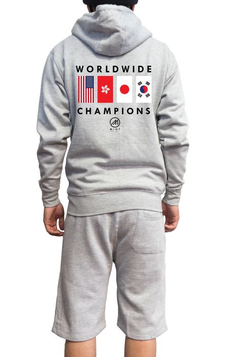 The Mint Flags Sweat Set in Athletic Grey