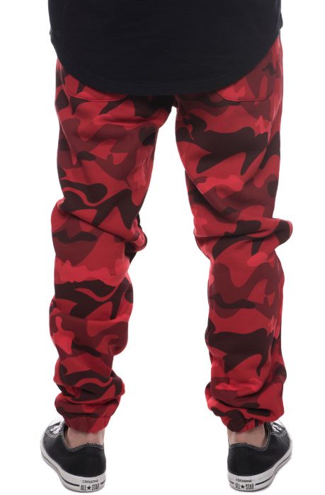 The Camo Sweatpants in Red