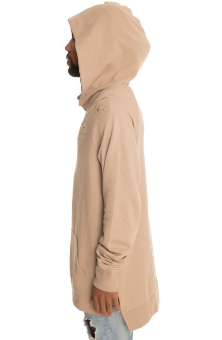The Destroyed Oversized Hoodie in Sand Sand