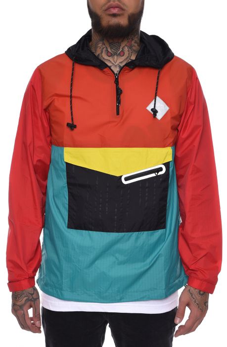 The Grifith Anorak in Red Multi