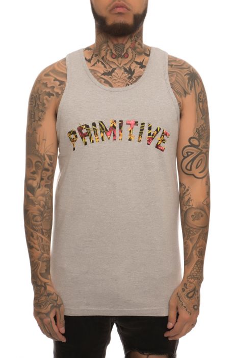 The Paradise Type Tank Top in Athletic Heather Gray