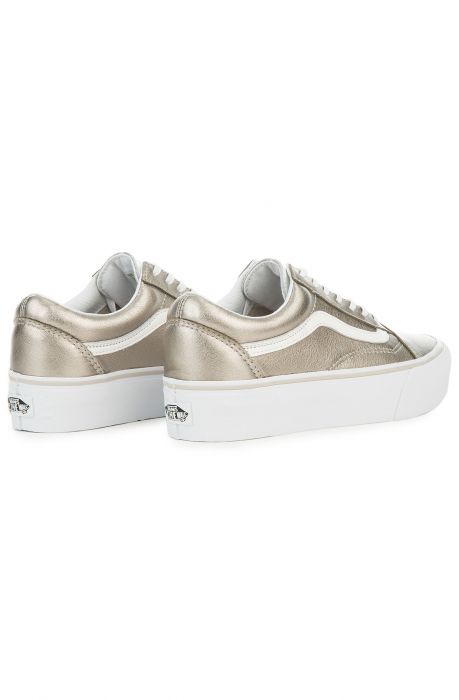 The Women's Old Skool Platform in Gray Gold and True White