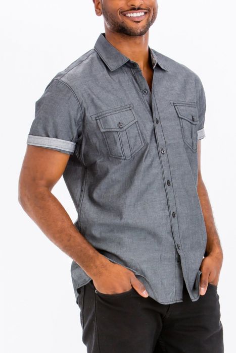 Weiv Outline Stitch Short Sleeve Shirt