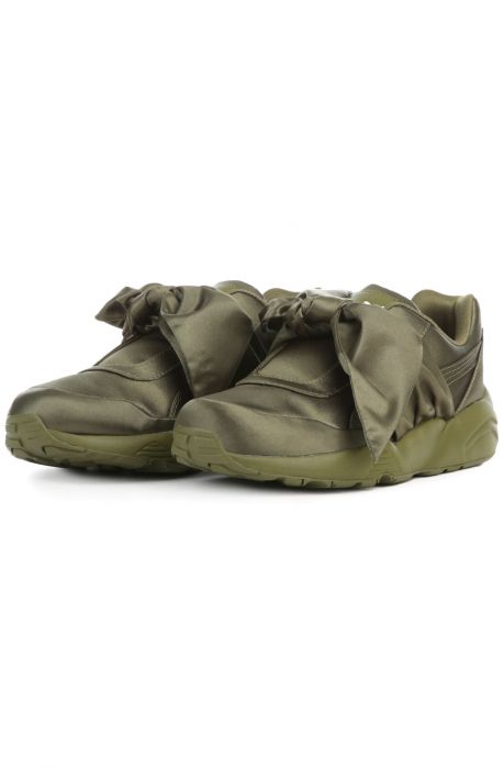 The Puma x Fenty by Rihanna Bow Sneaker in Olive Branch