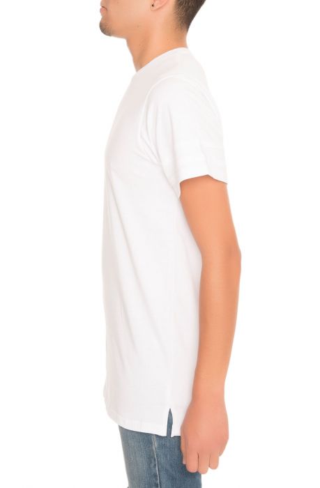The Madison Elongated Tee in White