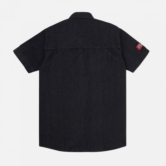 Patched Out Mechanic Shirt Black
