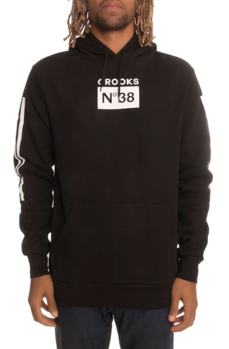 The Prime No 38 Pullover Hoodie in Black