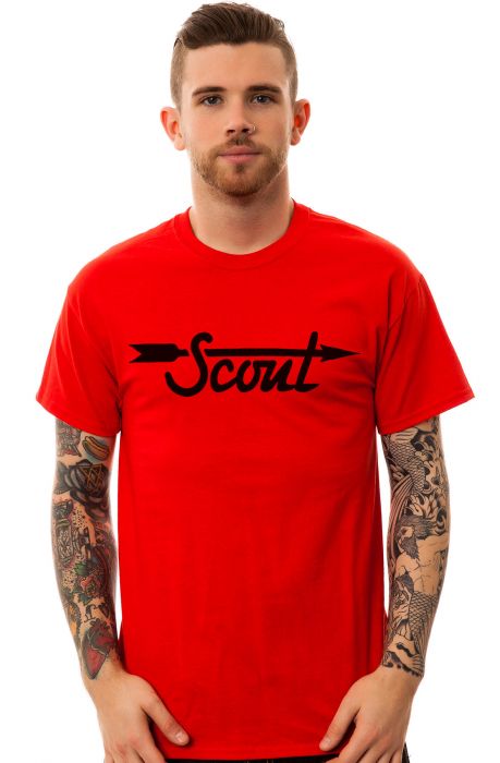 The LTD Red Daw Pack Scout Tee in Red and Black
