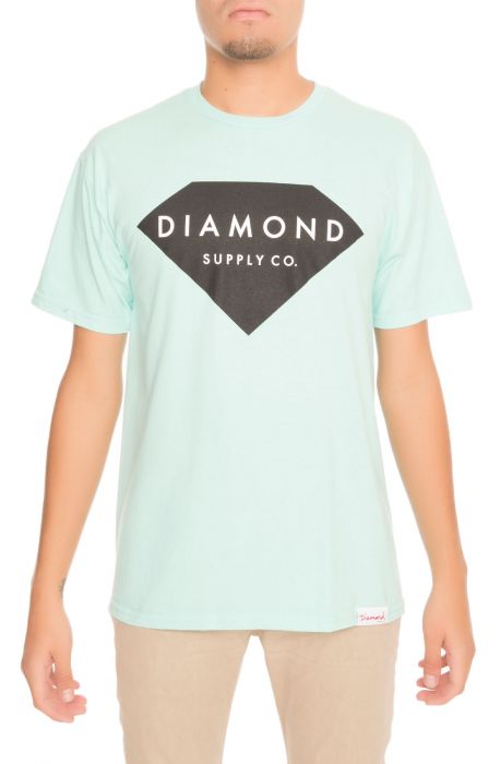 The Solid Stone Tee in Diamond Blue