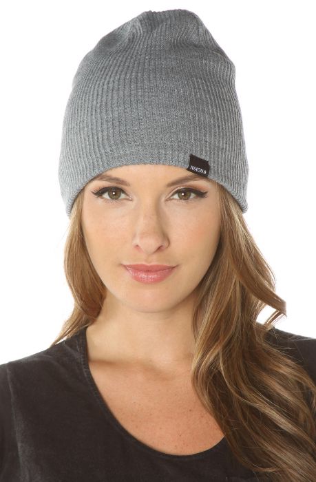 The Compass Beanie in Charcoal Heather