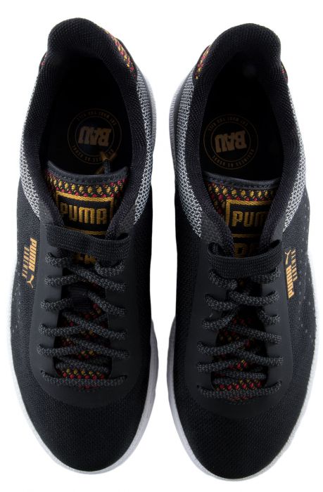 The Puma x BAU Star - BAUEWYK Sneaker in Puma Black and Bright Gold Black & Gold