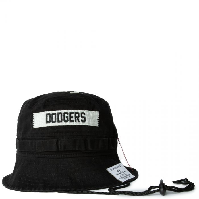 NEW ERA CAPS LA Dodgers Alpha Industries X MLB Black Bucket Hat