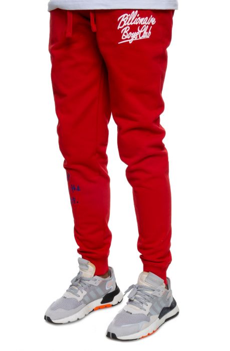 BILLIONAIRE BOYS CLUB Wealth Pants in Red 891-8101-RED - Karmaloop