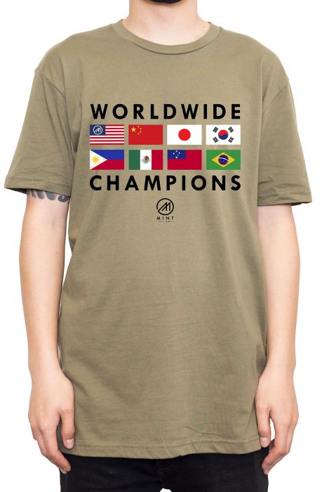The Mint Flags 2 Tee in Olive