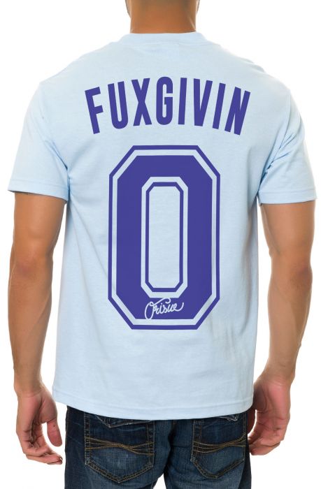 The Fuxgivin Tee in Powder Blue