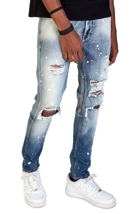 Kdnk Russell Ripped Jeans Knd4253-fblue - Karmaloop