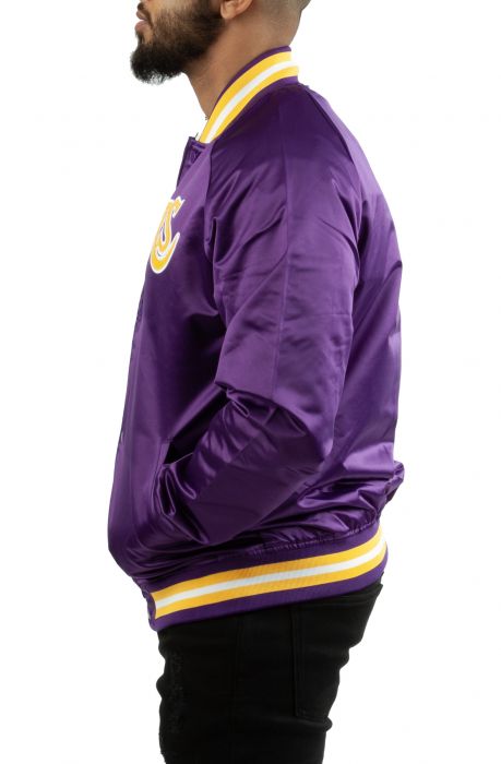 City Collection Lightweight Satin Jacket Los Angeles Lakers