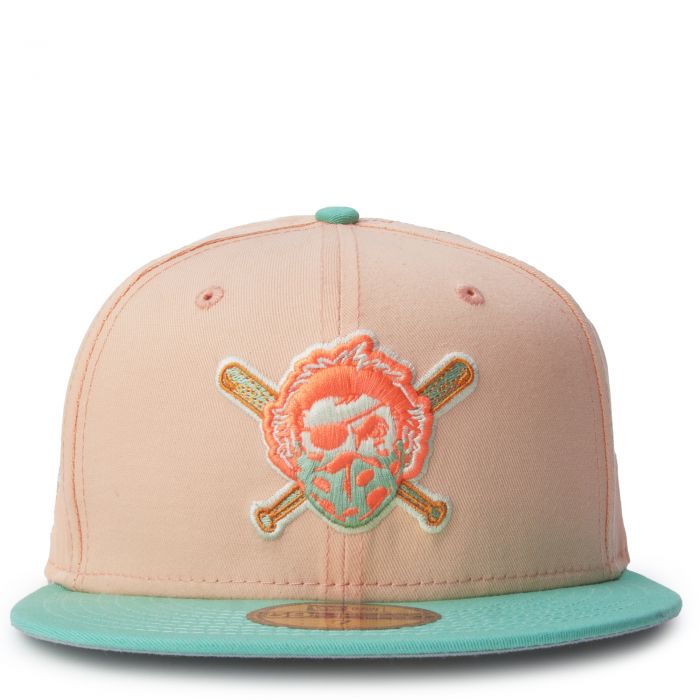 NEW ERA CAPS Pittsburgh Pirates Peach Mint 59FIFTY Fitted Hat