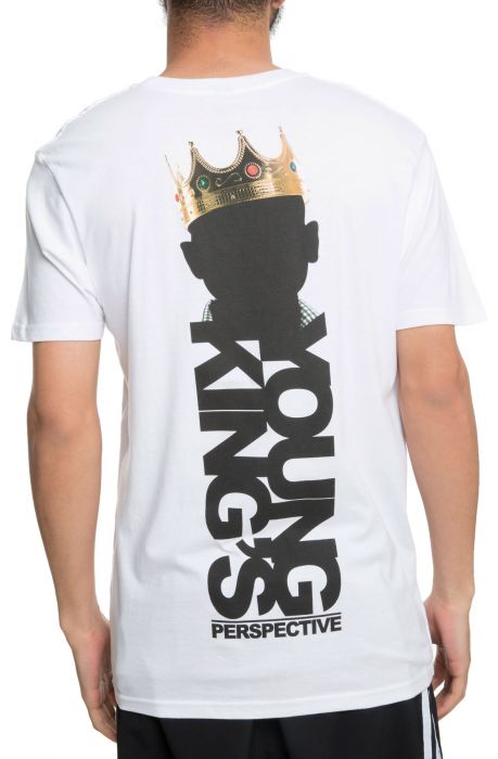 PAPER PLANES The Young King Tee in White 1118T101-WHT - Karmaloop