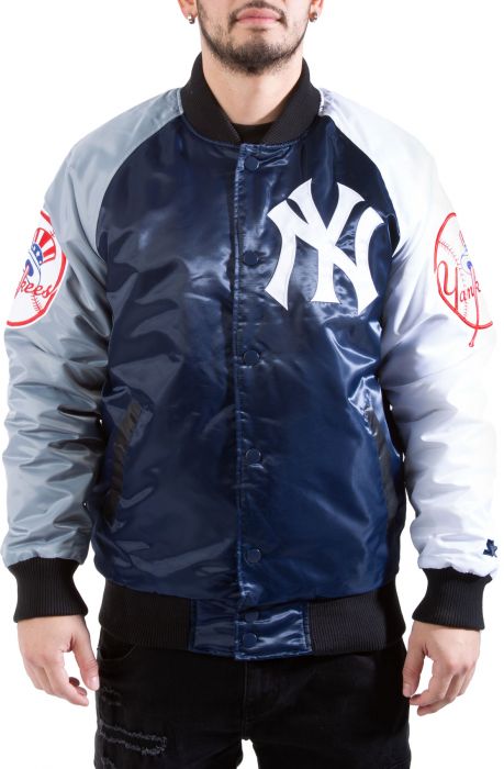 STARTER New York Yankees Tri-Color Jacket LS170459_NYY - Karmaloop