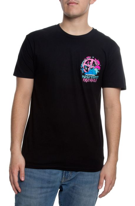 PINK DOLPHIN The Men's Positivity Prevails Tee PS1911PPBL-BLK - Karmaloop