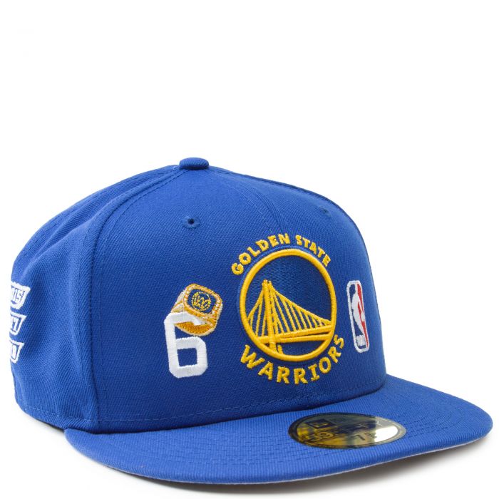 NEW ERA CAPS Golden State Warriors 6x World Champions 59FIFTY Fitted Hat  60224563 - Shiekh