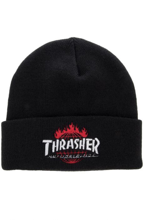 The Thrasher TDS Beanie in Black