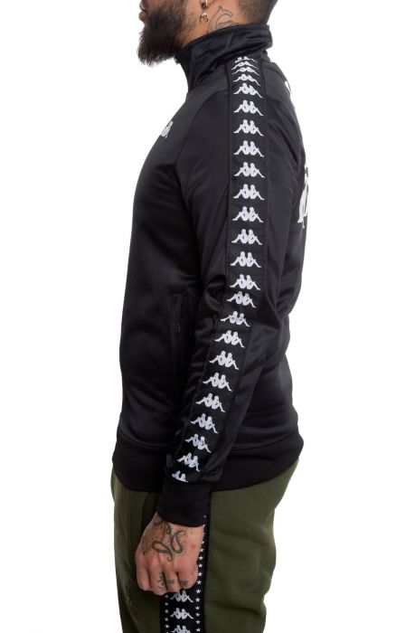 KAPPA The Authentic Batrack Track Jacket In Black and White 304KH30-901 ...