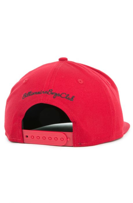 The Arch Blend Snapback Hat in Chinese Red
